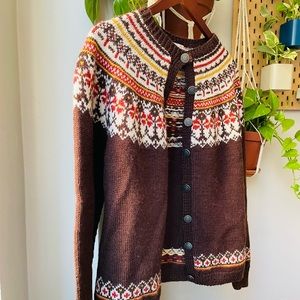 Vintage wool fair isle sweater